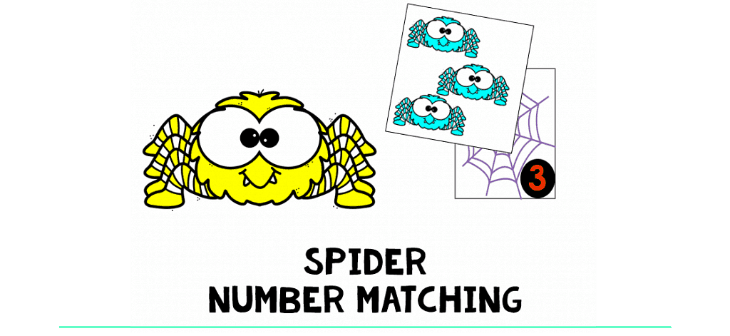 Halloween Printables : FREE 10 Printables for Toddlers and Preschoolers 8 Spider Number Matching