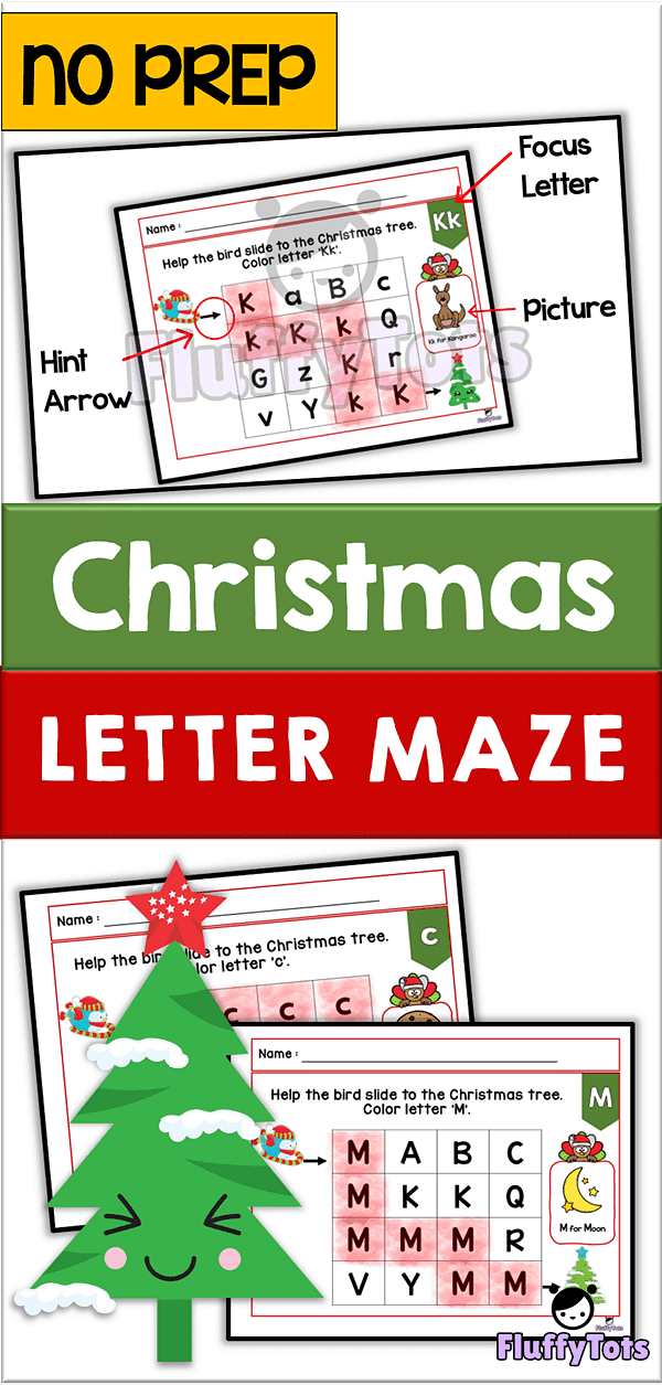 Christmas Letter Maze