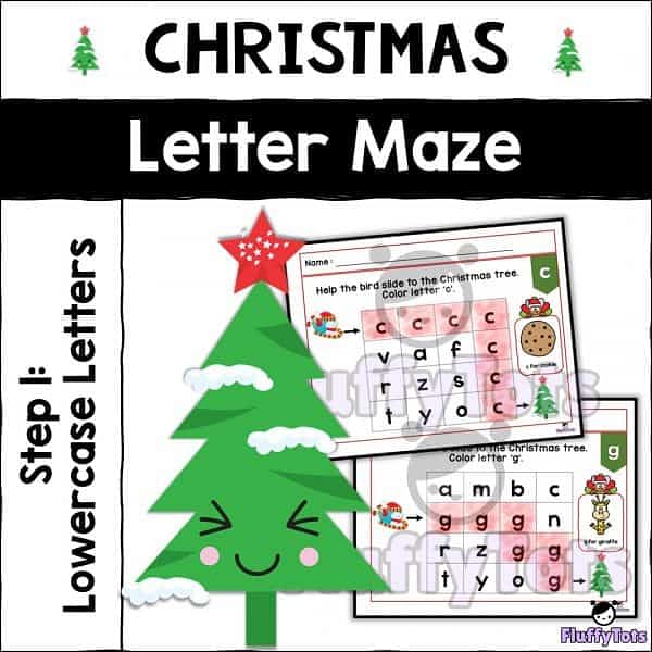 Christmas Letter Maze Step 1