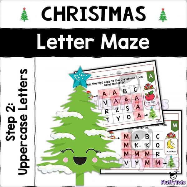 Christmas Letter Maze Step 2