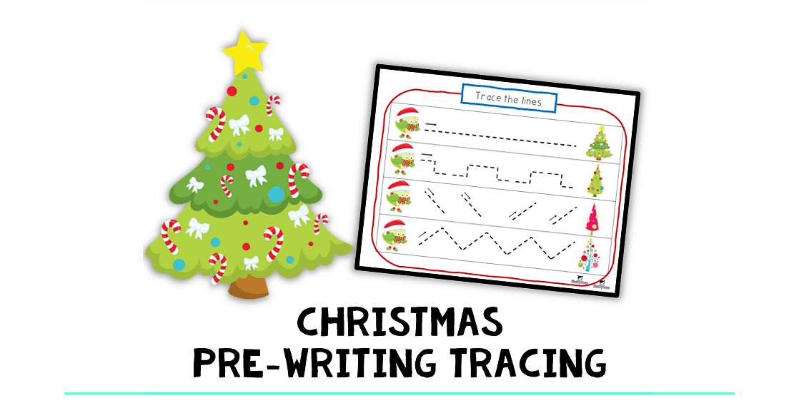 Christmas Pre-Writing Tracing