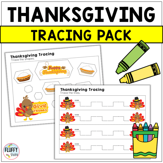 50+ Pages Fun Thanksgiving Tracing Printables for Your Kids 1