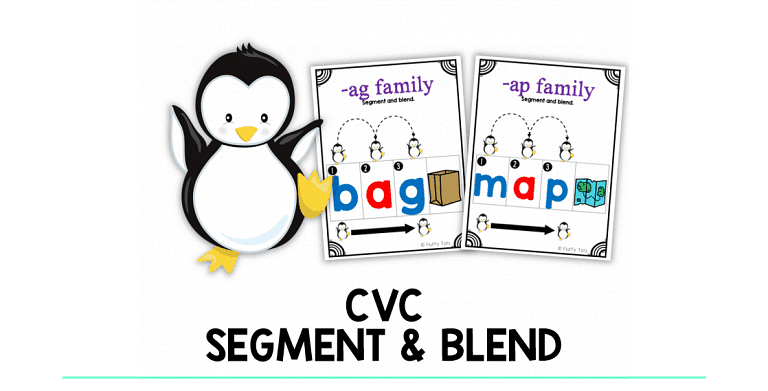 CVC Segment and Blend Activity : Easy 39 CVC Short-a Words