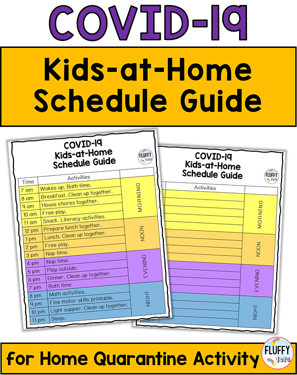 KIDS HOME SCHEDULE COVID19