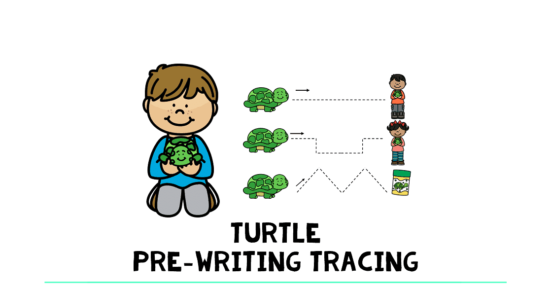 Turtle pre-writing Tracing