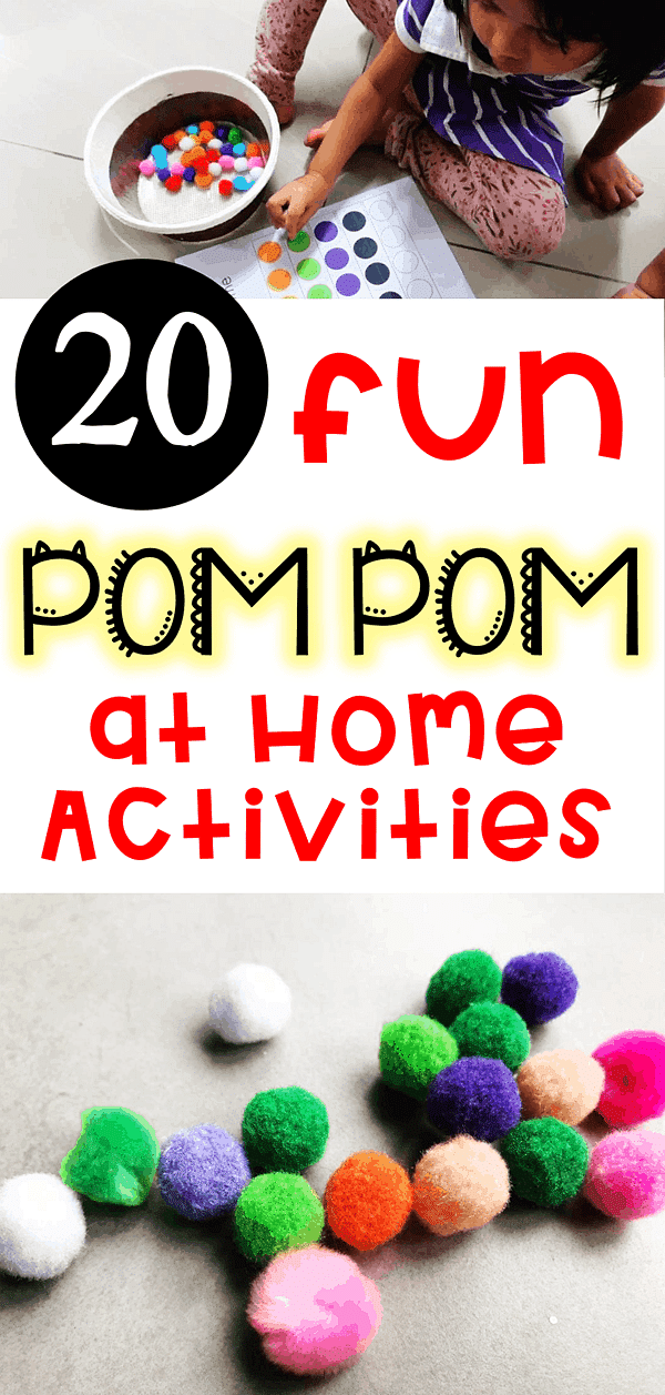 pom pom activities for preschool