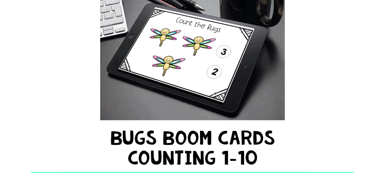 Bugs Boom Cards : FREE 10 Bugs Counting Cards