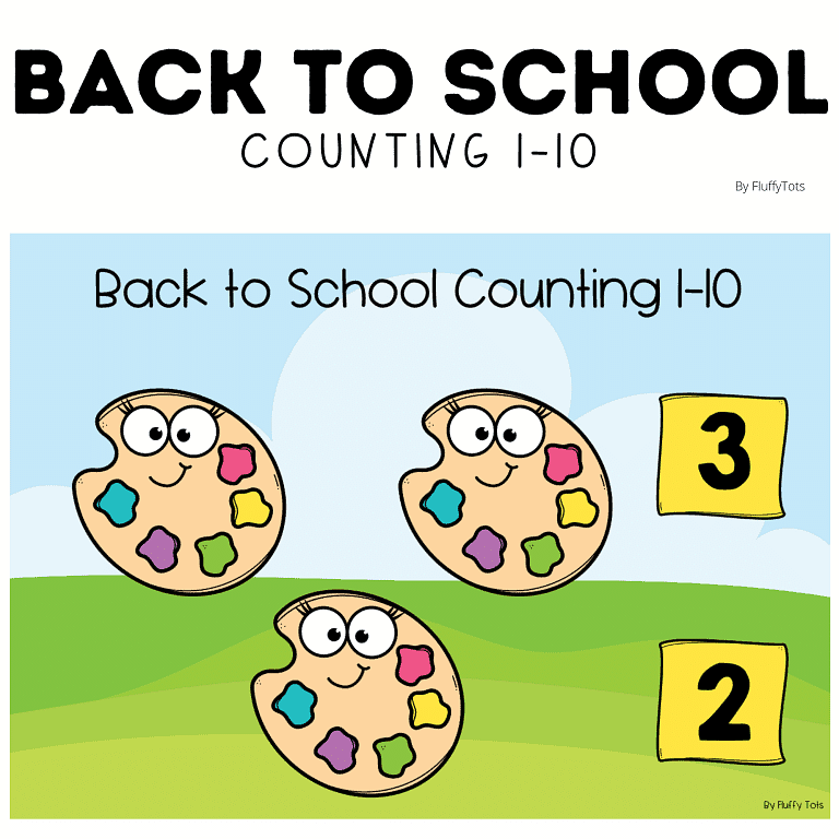 Back to School Boom Cards : FREE Counting 1-10 Activities