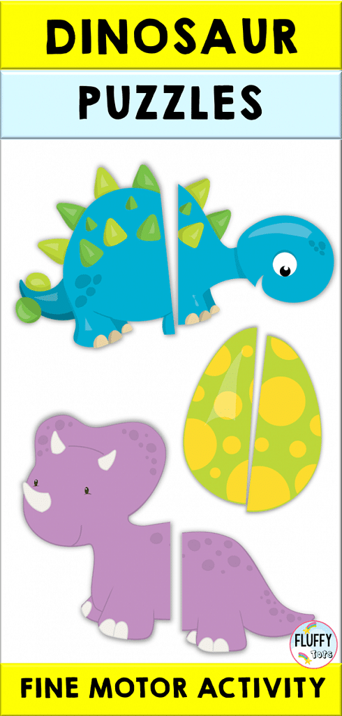 dinosaur preschool printable activities, dinosaur puzzles printable