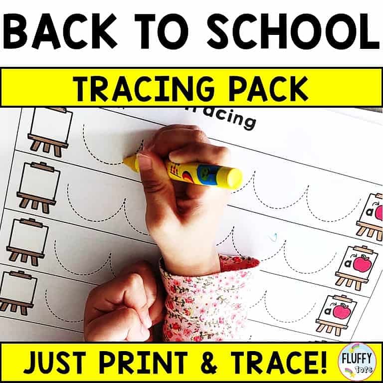 back to school tracing pages