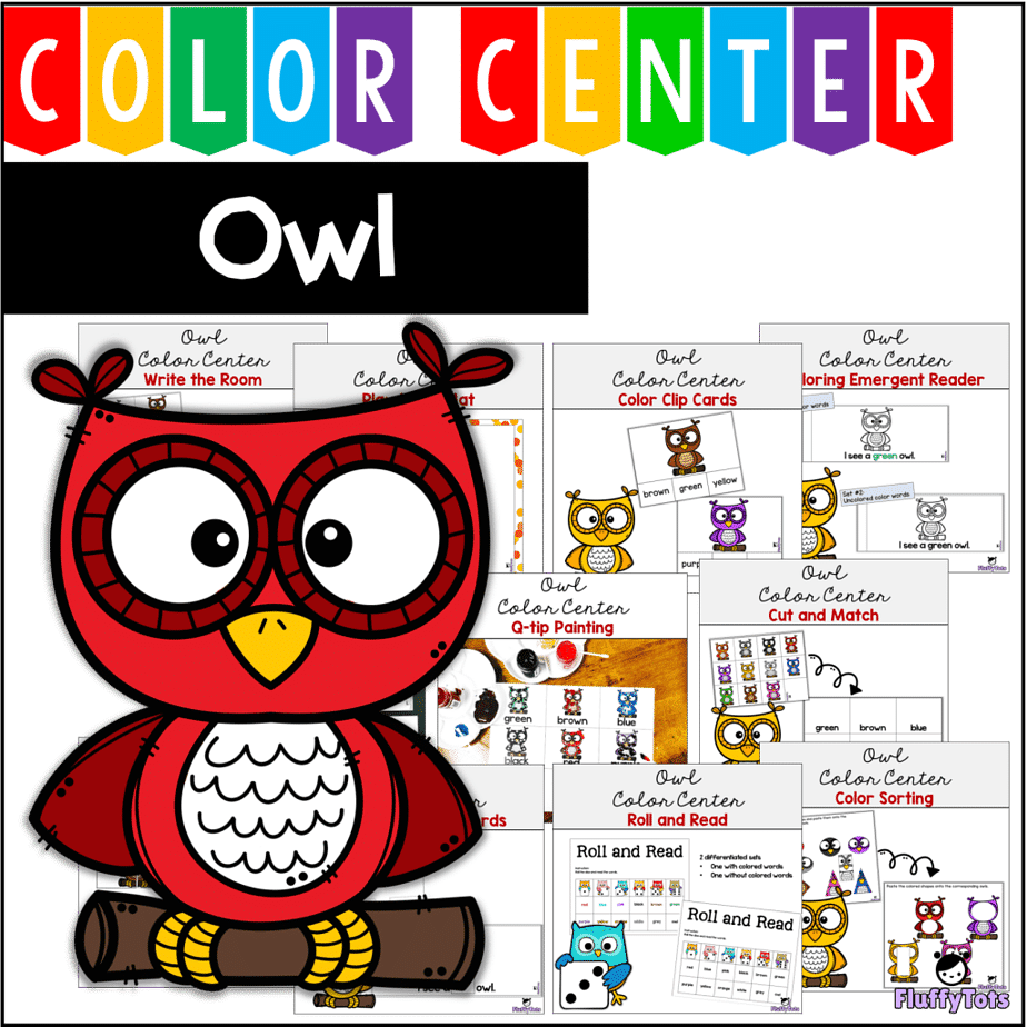 Owl Color Emergent Reader : FREE 11 Color Words 2