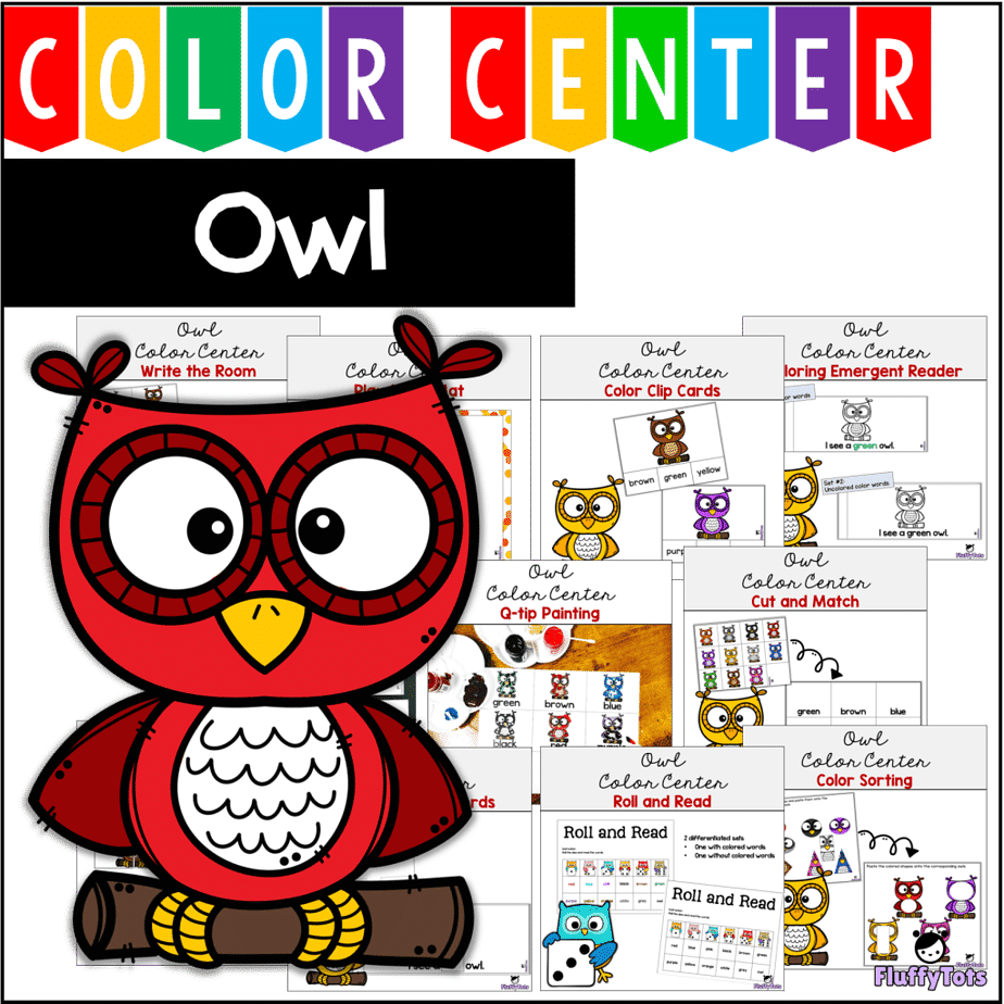 Owl Color Emergent Reader : FREE 11 Color Words 5