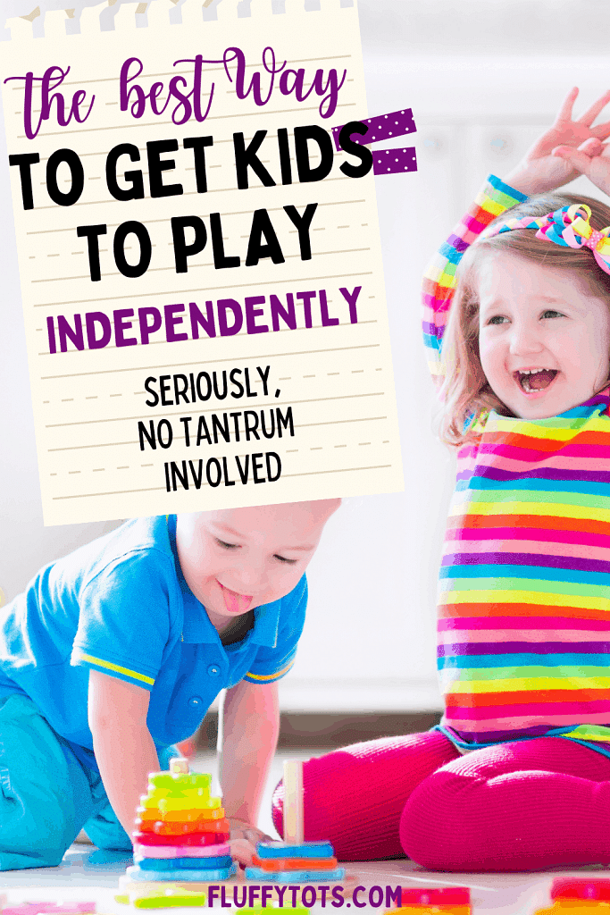 How to Get Your Kids to Play Independently without you having mom guilt 2