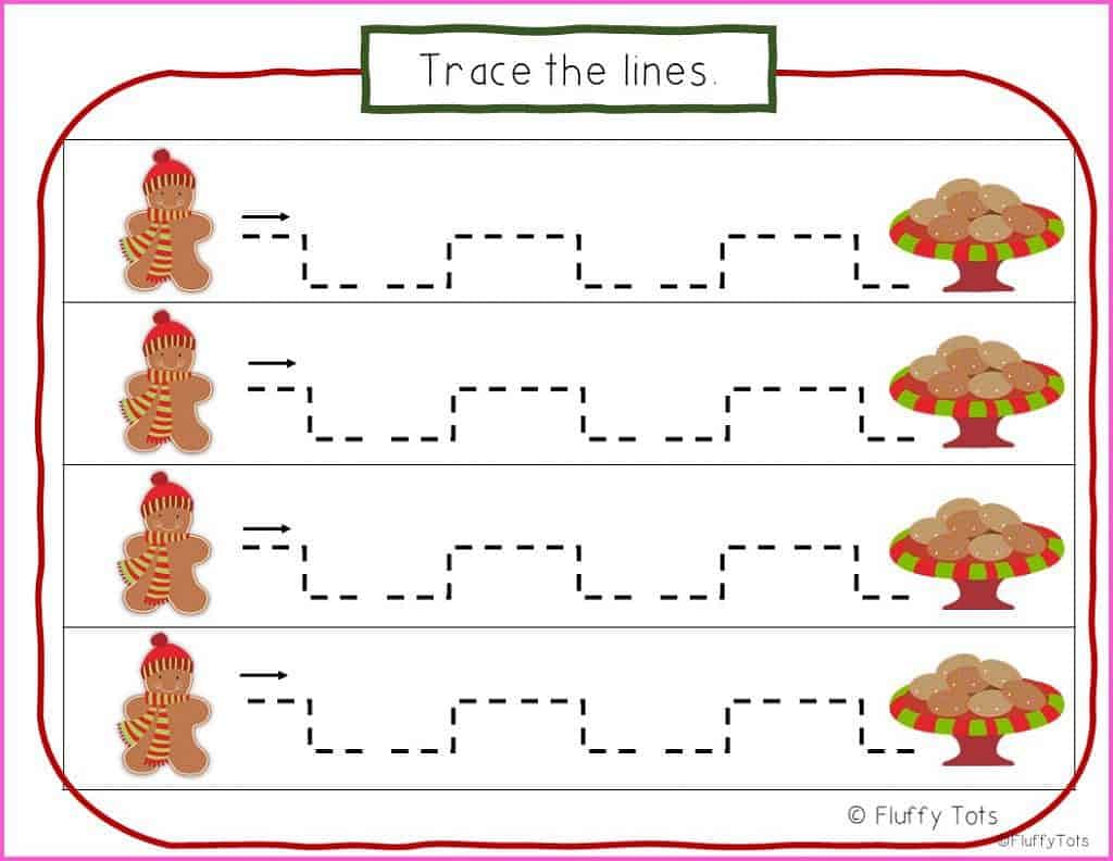 pre writing tracing practice kindergarten preschool