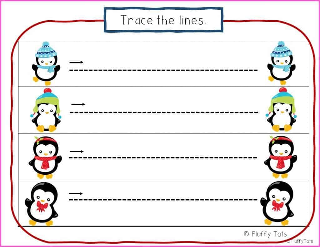 pre writing tracing sheets preschool