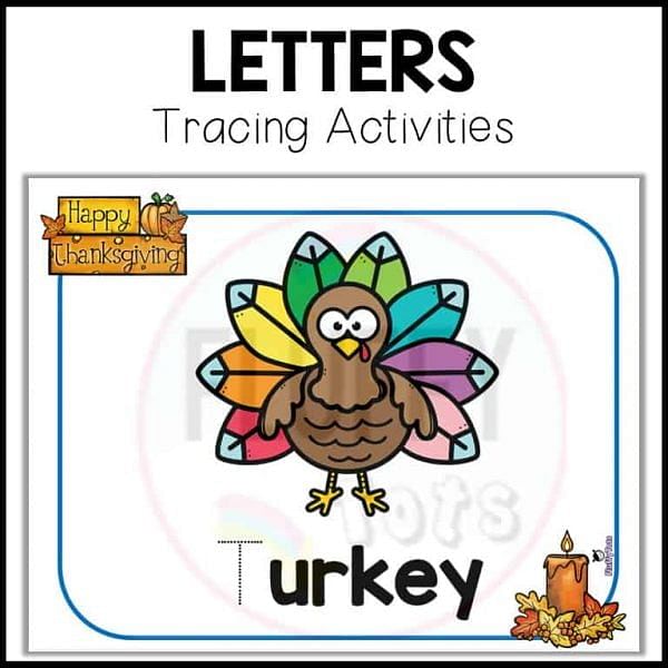 thanksgiving pre writing tracing