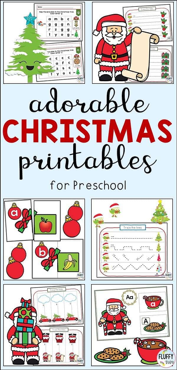 Christmas printables for preschool
