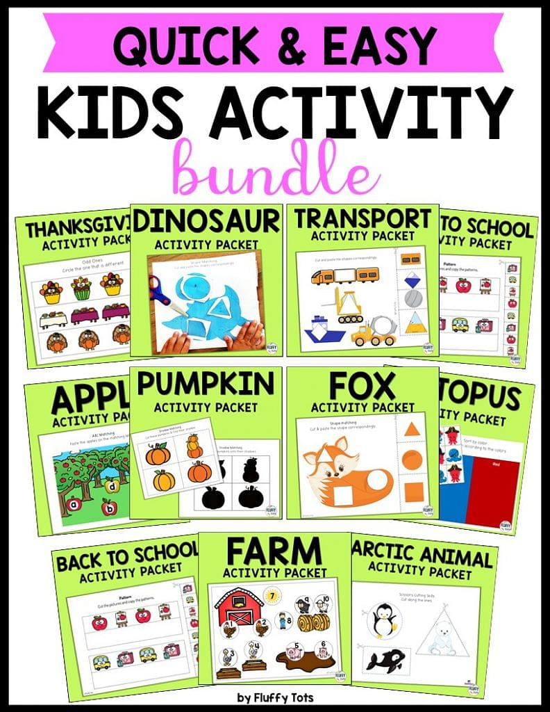 preschool printable activities