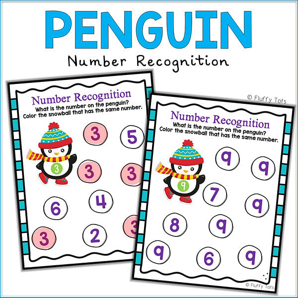 penguin math kindergarten worksheet
