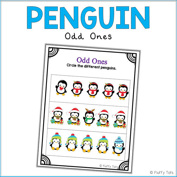 penguin math worksheet