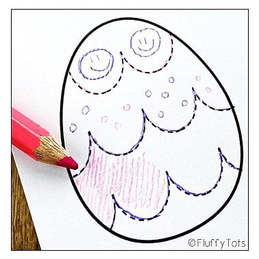 easter egg printable, easter tracing pages