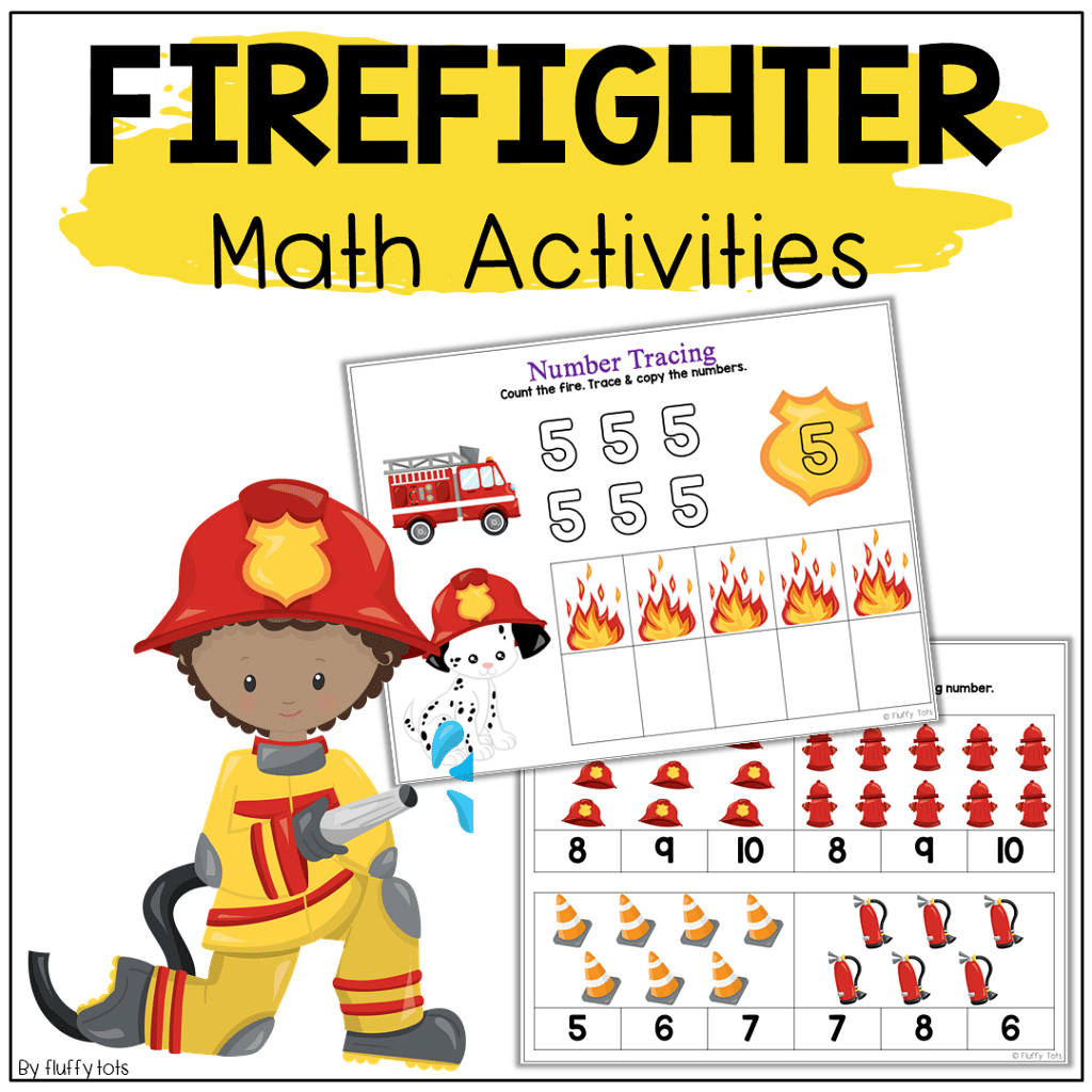 Firefighter Number Match Activity 15