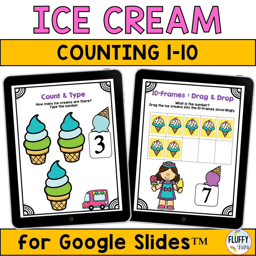 Popsicle Counting Activities for Google Slides™ : FREE Google Classroom Activities 4