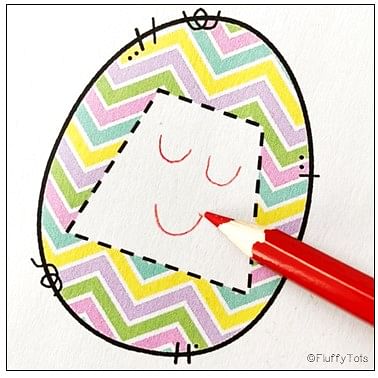 Easter egg printable for preschoolers activities