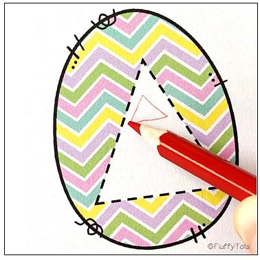 Easter egg printable for toddler and preschooler activities