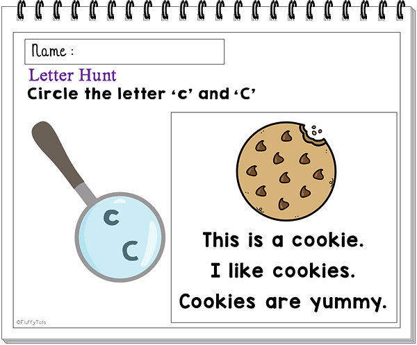 letter c printables activity