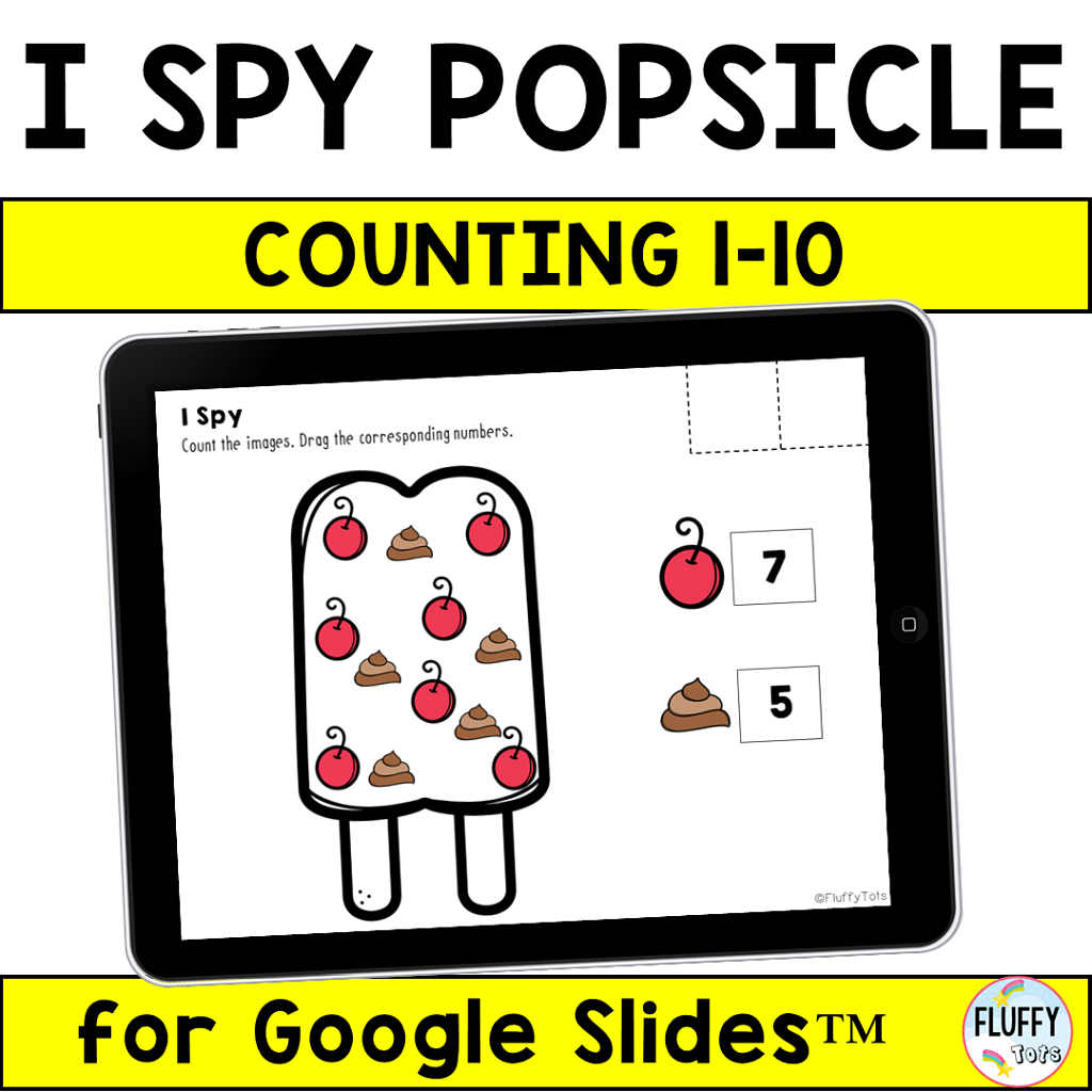 Popsicle Counting Activities for Google Slides™ : FREE Google Classroom Activities 5