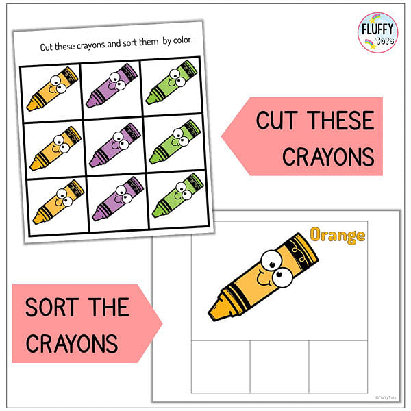 color sorting preschool activities