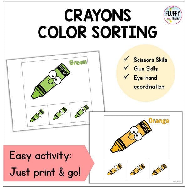 color sorting printables