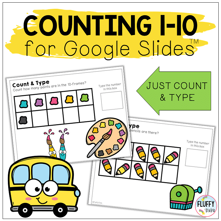 counting activities for Google Slides