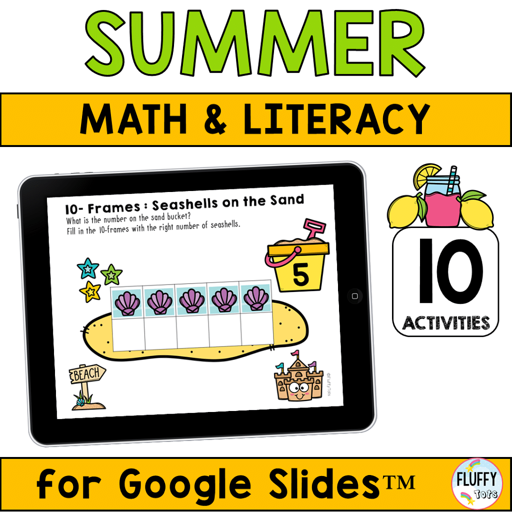 Fun Counting Activities for Google Slides™ : 10-Frames Counting 3