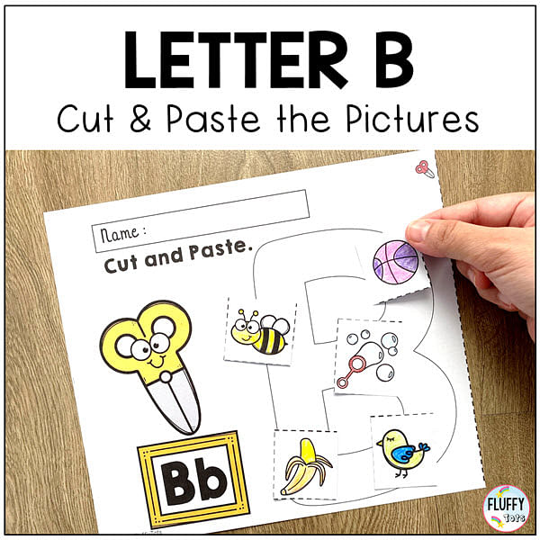 Letter B worksheets for preschool and kindergarten