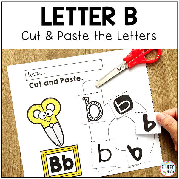 Letter B worksheets for preschool and kindergarten