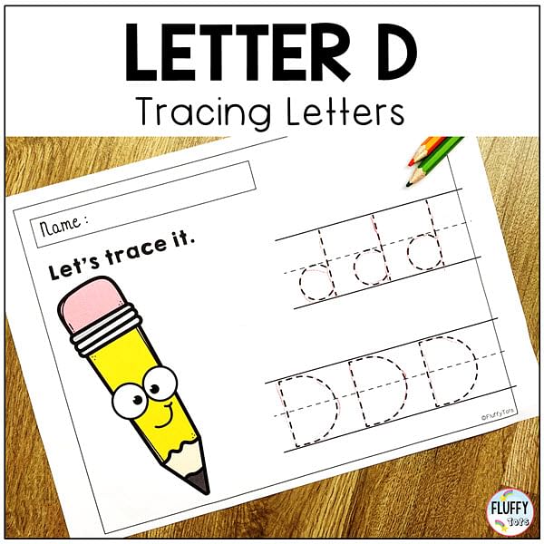 Letter D worksheets