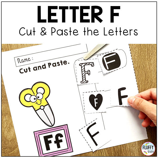 Letter F worksheets