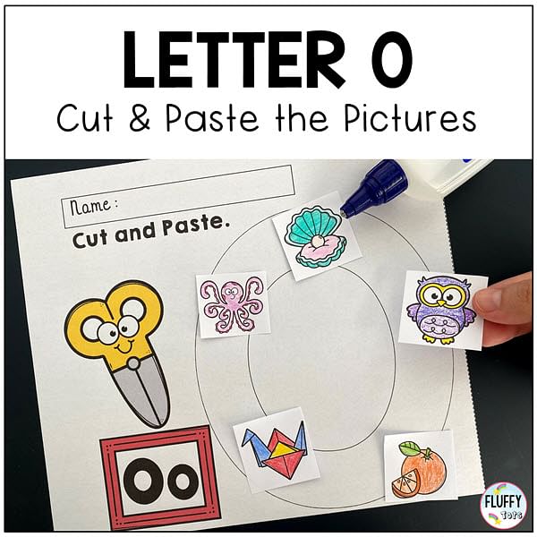 Letter O worksheets