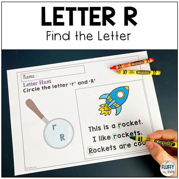 Letter R worksheets