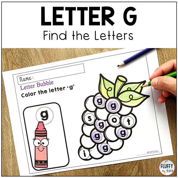 Letter G worksheets