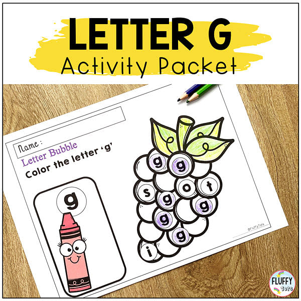 Letter G worksheets