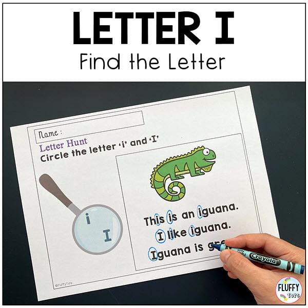 letter i worksheets