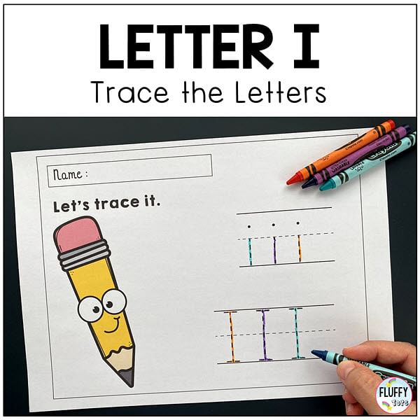 letter i tracing worksheets