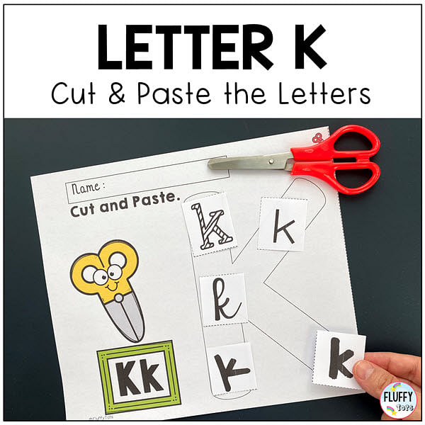 letter k preschool worksheets