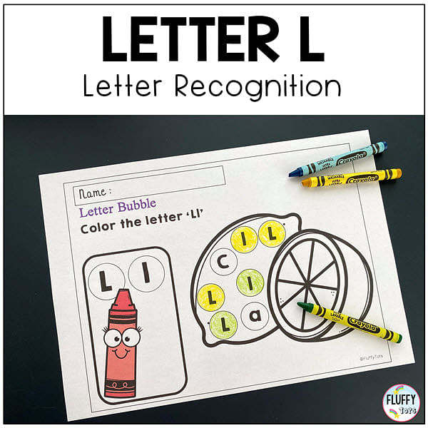 Letter L worksheets