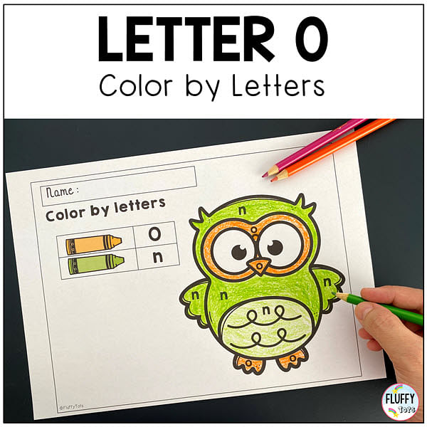 Letter O worksheets