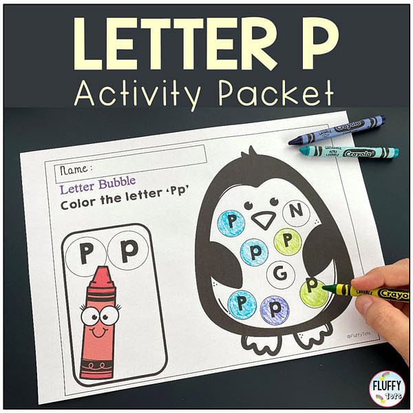 Letter P worksheets
