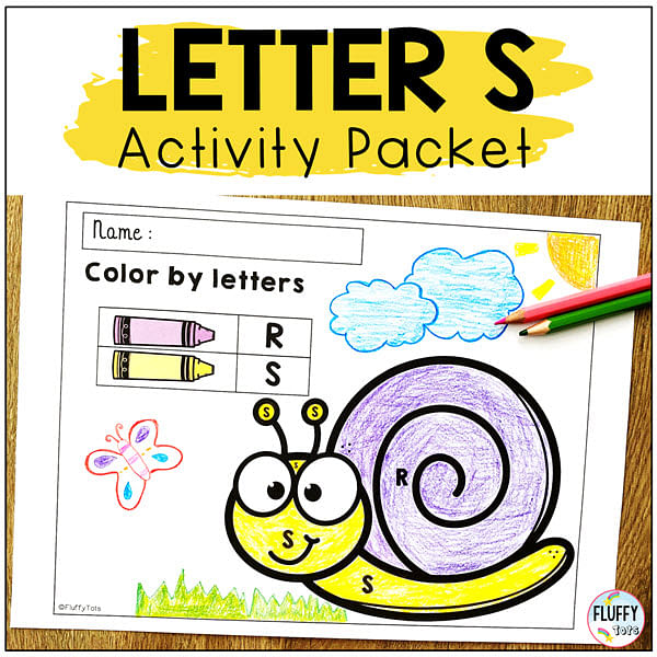 Letter S worksheets